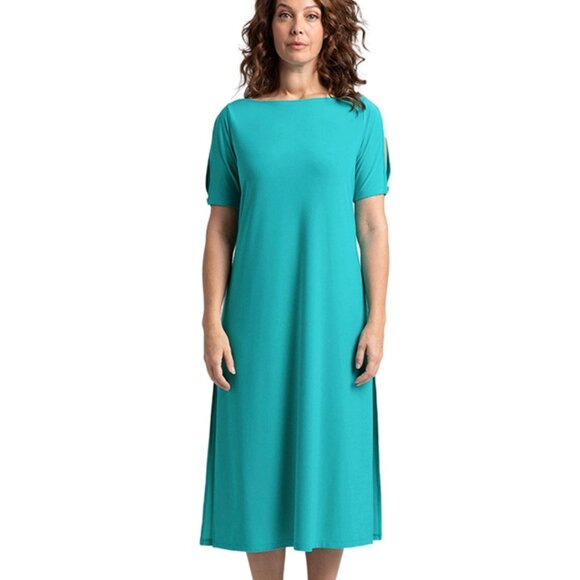 Sympli - Boat Neck T-Shirt Dress - Gem - Women's Size 8 - NWT - Picture 1 of 4
